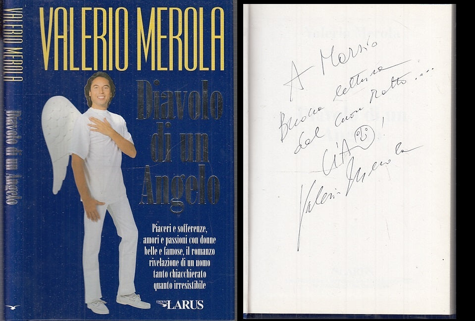 LN- DIAVOLO DI UN ANGELO DEDICA AUTOGRAFA - VALERIO MEROLA ---- 1996 - CS- XFS47