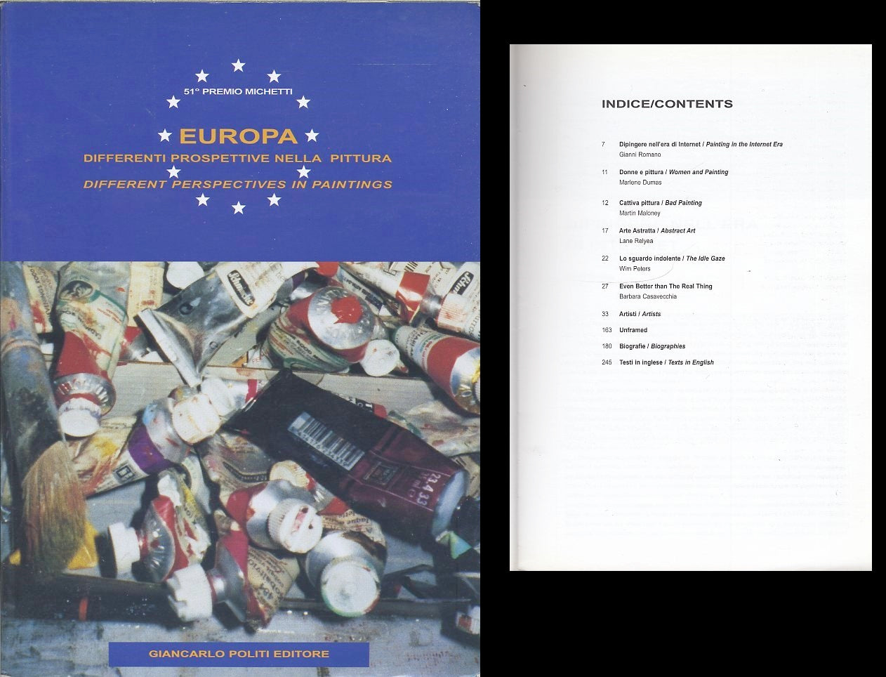 LT- EUROPA DIFFERENTI PROSPETTIVE NELLA PITTURA -- POLITI --- 2000 - B - YDS448