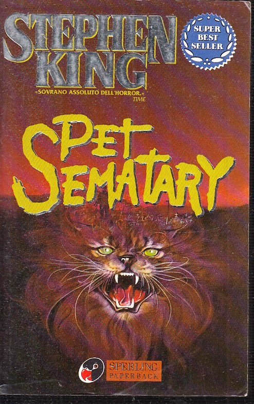 LG- PET SEMETARY - STEPHEN KING - SPERLING - PAPERBACK - 1a ED.- 1989- B- YFS999