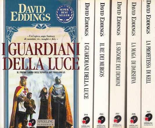 LN- EPOPEA DEI MALLOREAN 5 VOL- EDDINGS-  SPERLING PAPERBACK--- 1993- B - YDS471