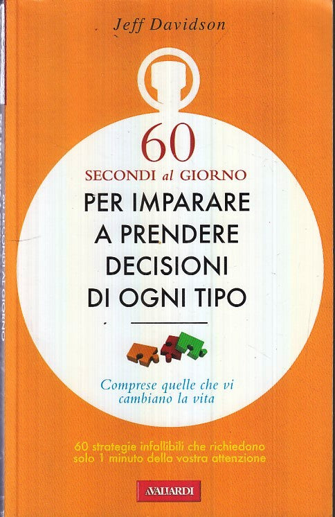 LZ- 60 SECONDI AL GIORNO - JEFF DAVIDSON - VALLARDI--- 2008- B- YFS669