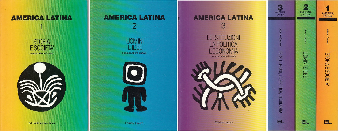 LZ- AMERICA LATINA 3 VOL STORIA SOCIETA' UOMINI -- LAVORO --- 1993 - B - YDS268