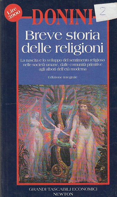 LS- BREVE STORIA DELLE RELIGIONI - DONINI - NEWTON --- 1994 - B - YDS590