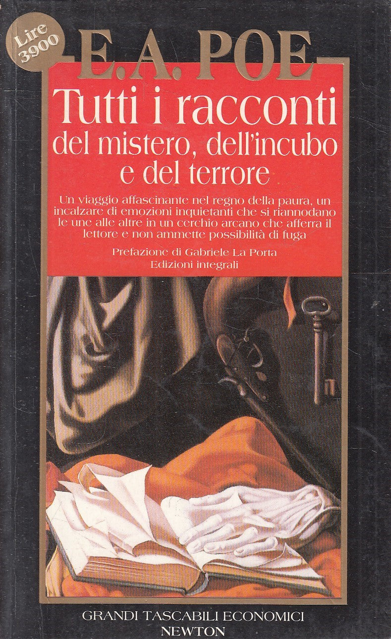 TUTTI I RACCONTI MISTERO INCUBO TERRORE - E.A. POE - NEWTON - B - JXS152
