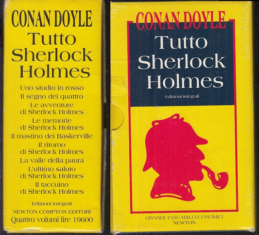 LG- COFANETTO TUTTO SHERLOCK HOLMES 5 VOL.- CONAN DOYLE- NEWTON--- 1995- B-XFS31