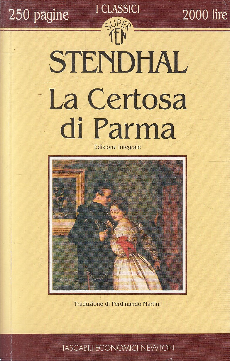 LA CERTOSA DI PARMA - STENDHAL - NEWTON TASCABILI ECONOMICI - B - JXS300