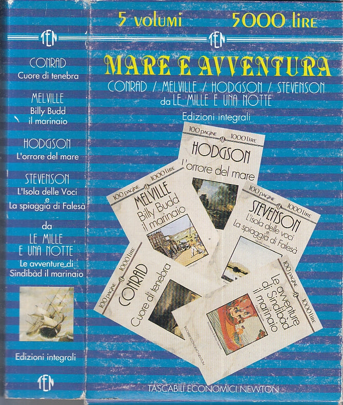MARE E AVVENTURA 5 VOLUMI -- NEWTON - TASCABILI 100 PAGINE-- 1993- B- YFS389