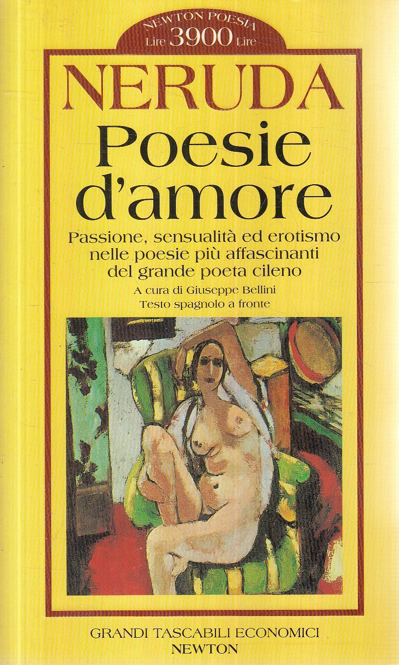 LN2- POESIE D'AMORE - NERUDA - NEWTON POESIA - B - JXS239