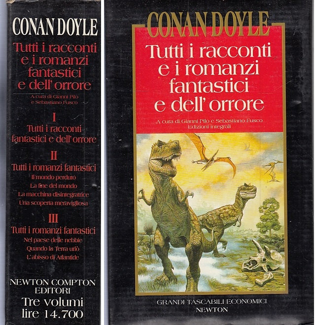 LN- TUTTI I RACCONTI ROMANZI FANTASTICI 3 VOLUMI- DOYLE- NEWTON--- 1994- B-ZFS18
