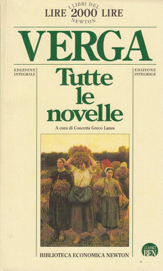 LN2- TUTTE LE NOVELLE - VERGA - NEWTON ECONOMICA - B - JXS149