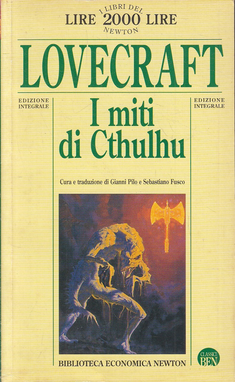 LN2- I MITI DI CTHULHU - LOVECRAFT - NEWTON BIBLIOTECA ECONOMICA - B - JXS200