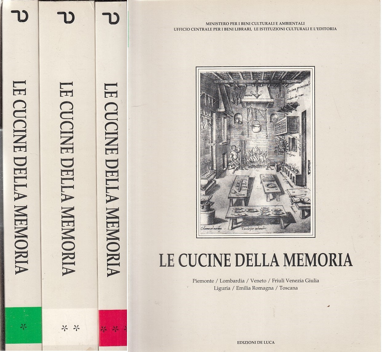 LZ- LE CUCINE DELLA MEMORIA 3 VOLL. -- DE LUCA --- 1995 - B - YFS832