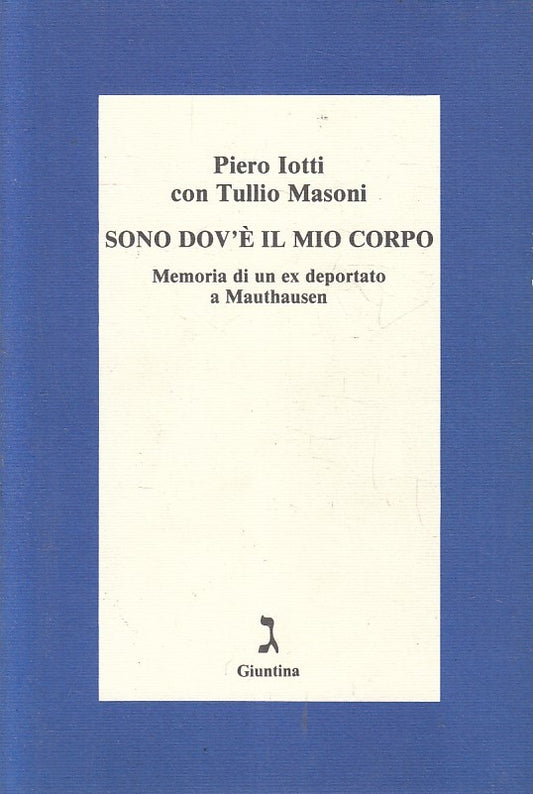 LN- SONO DOV'E' IL MIO CORPO MAUTHAUSEN- PIERO IOTTI- GIUNTINA--- 1995- B-YFS413
