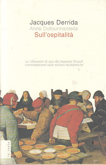 LS- SULL'OSPITALITA' - DERRIDA DUFOURMANTELLE - BALDINI --- 2000 - B - ZFS423