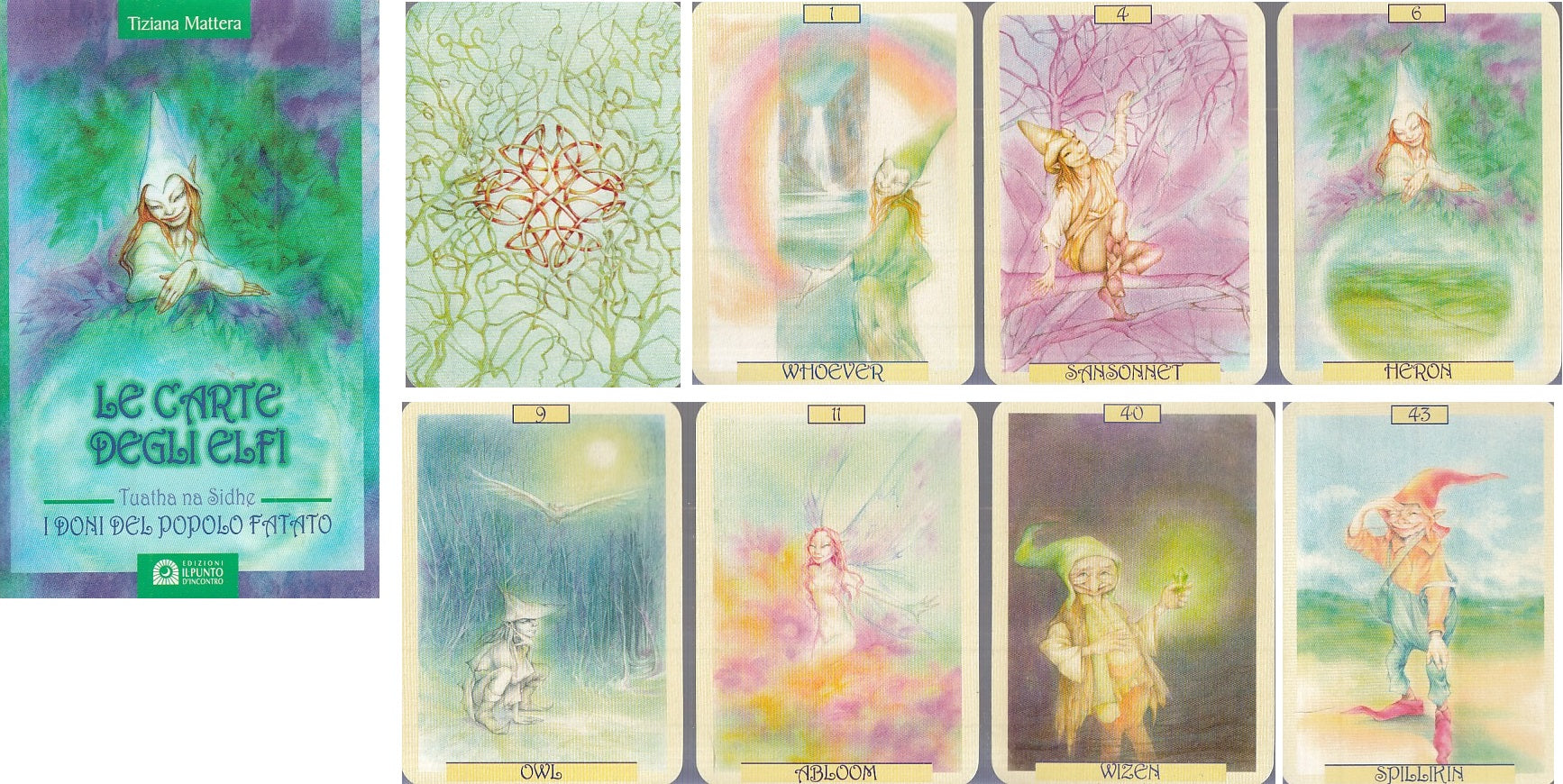 LN- LE CARTE DEGLI ELFI LIBRO + 55 CARTE-- PUNTO D'INCONTRO--- 2002 - B - YFS470