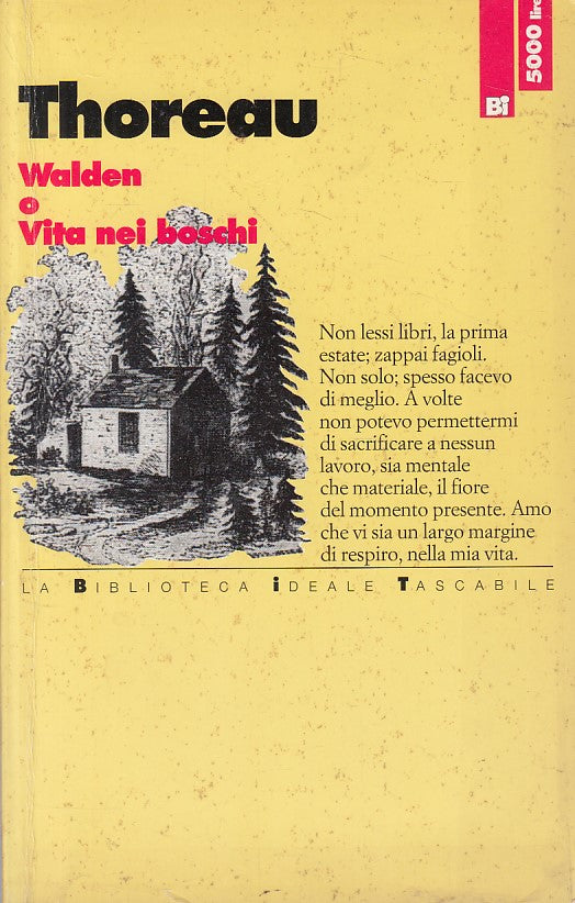 LN- WALDEN O VITA NEI BOSCHI - THOREAU - BI - CLASSICI -- 1995 - B - YFS16