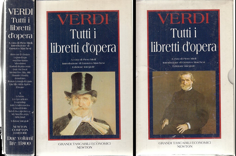 Tutti i libretti d'opera cofanetto 2 volumi- Verdi- Grandi Tascabili Newton- XFS