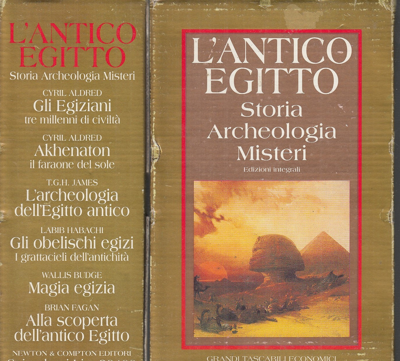 LS- L'ANTICO EGITTO COFANETTO 6 VOLUMI-- TASCABILI NEWTON --- 1980- B- XFS10