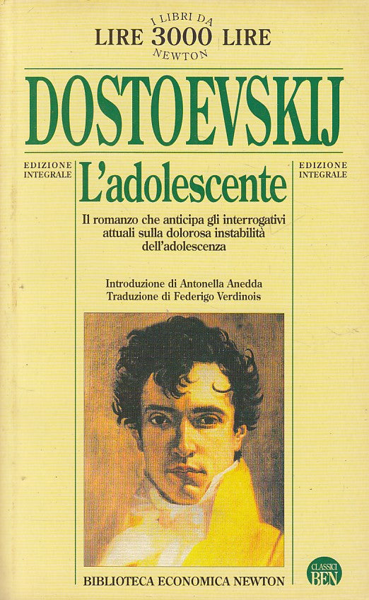 LN- L'ADOLESCENETE - DOSTOEVSKIJ - NEWTON -- 1a ED. - 1996 - B - YFS633