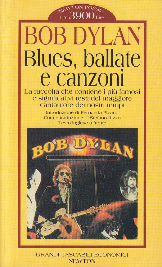 LN- BLUES BALLATE CANZONI INGLESE A FRONTE- BOB DYLAN- NEWTON--- 1992- B- YFS605
