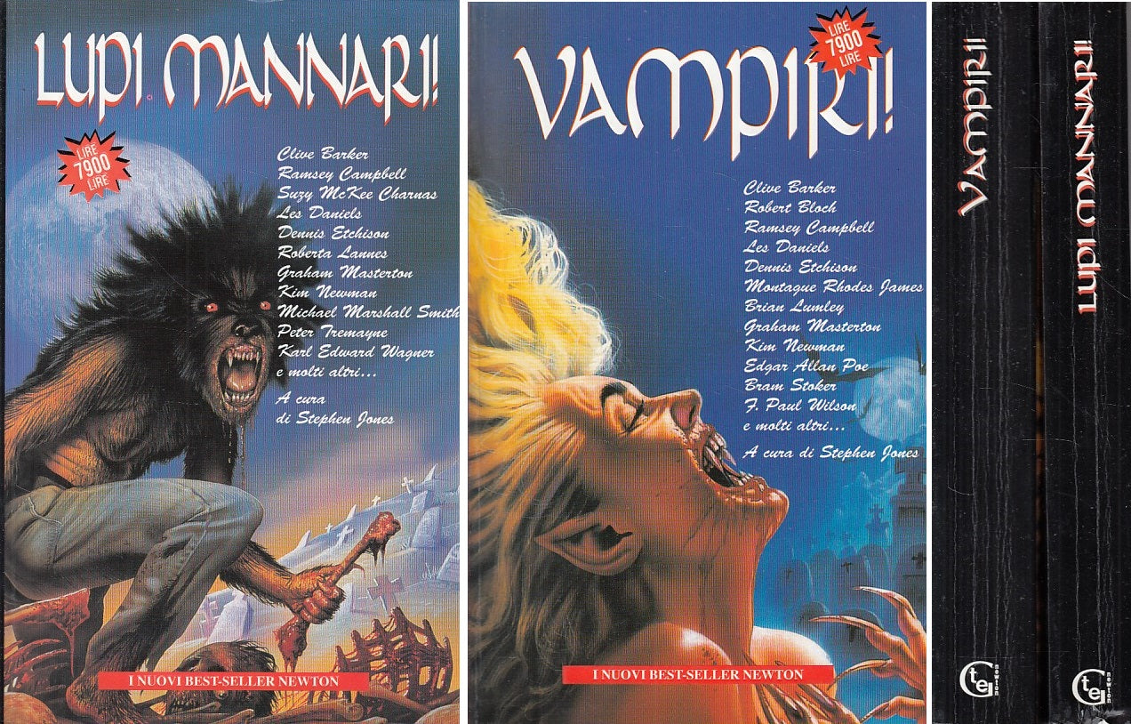 LG- VAMPIRI, LUPI MANNARI 2 VOL. -- NEWTON - MAESTRI TERRORE-- 1997 - B - YDS185