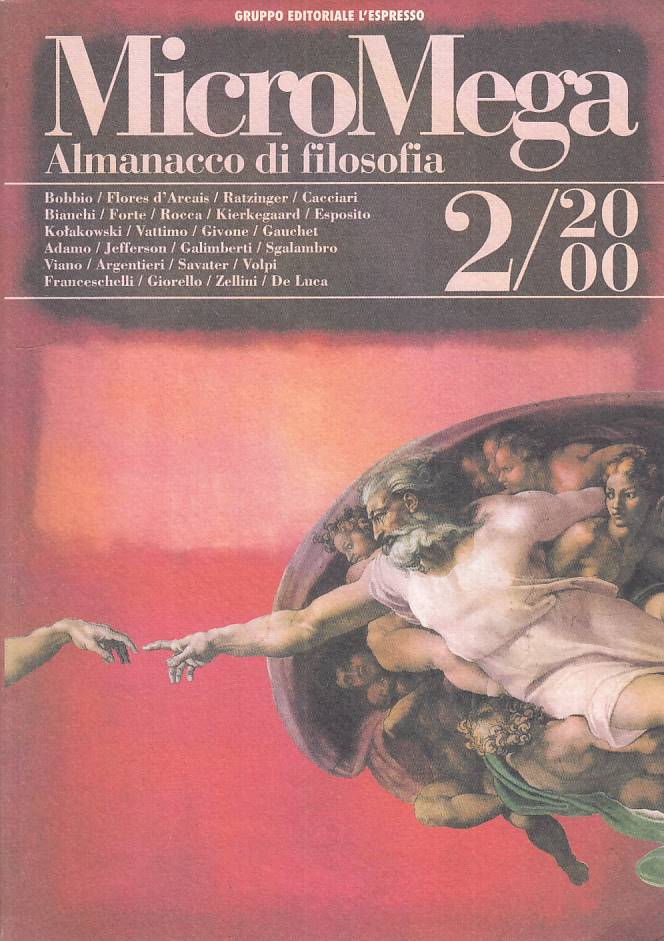 LS- MICROMEGA N.2 ALMANACCO DI FILOSOFIA -- L'ESPRESSO --- 2000 - B - YTS252