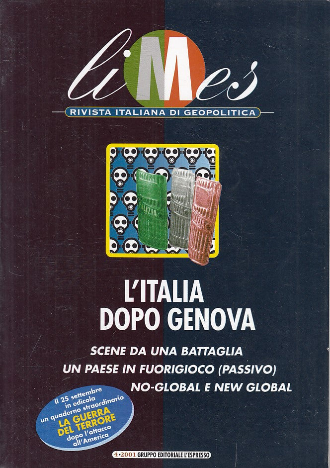 LS- LIMES GEOPOLITICA L'ITALIA DOPO GENOVA -- L'ESPRESSO --- 2001 - B - YFS421