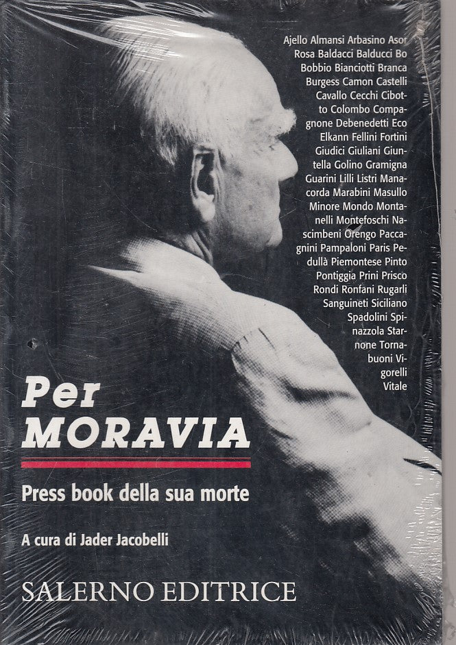 LS- PER MORAVIA PRESS BOOK DELLA SUA MORTE SIGILALTO-- SALERNO--- 1990- B - ZFS5