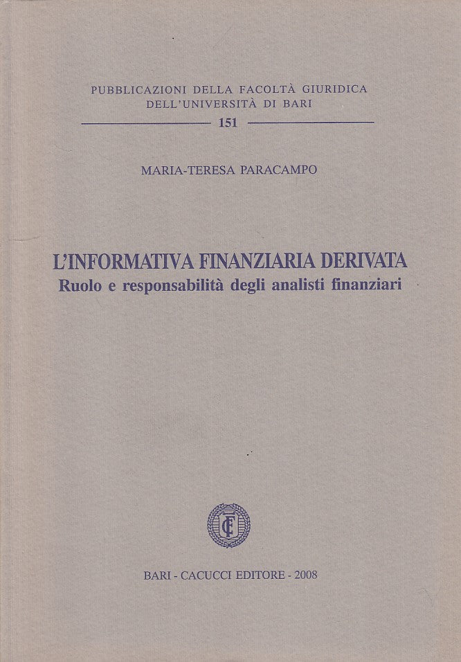 LZ- L'INFORMATIVA FINANZIARIA DERIVATA- PARACAMPO- CACUCCI --- 2008 - B - YFS318