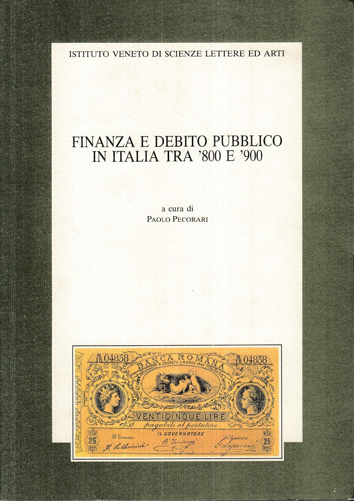 LS- FINANZA E DEBITO PUBBLICO ITALIA '800 E '900 -- VENEZIA --- 1995 - B - YFS85