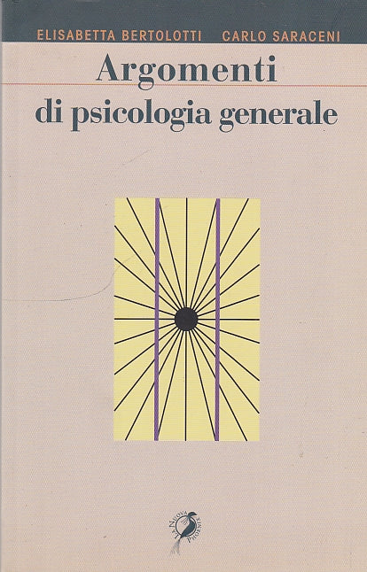 ARGOMENTI DI PSICOLOGIA GENERALE -- NUOVA PHOENIX --- 2003 - B - YDS585