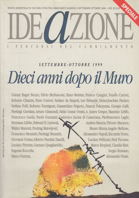 LR- RIVISTA IDEAZIONE SPECIALE DIECI ANNI DOPO MURO BELRINO----- 1999- B- ZFS555