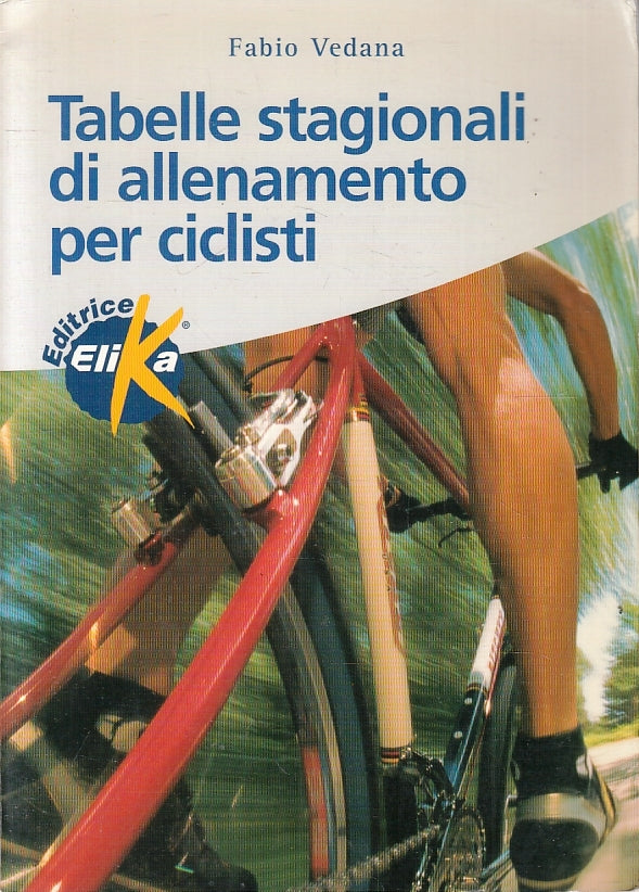 LZ- TABELLE STAGIONALI ALLENAMENTO CICLISTI- FABIO VERDANA- ELIKA- 2001- B-ZFS35