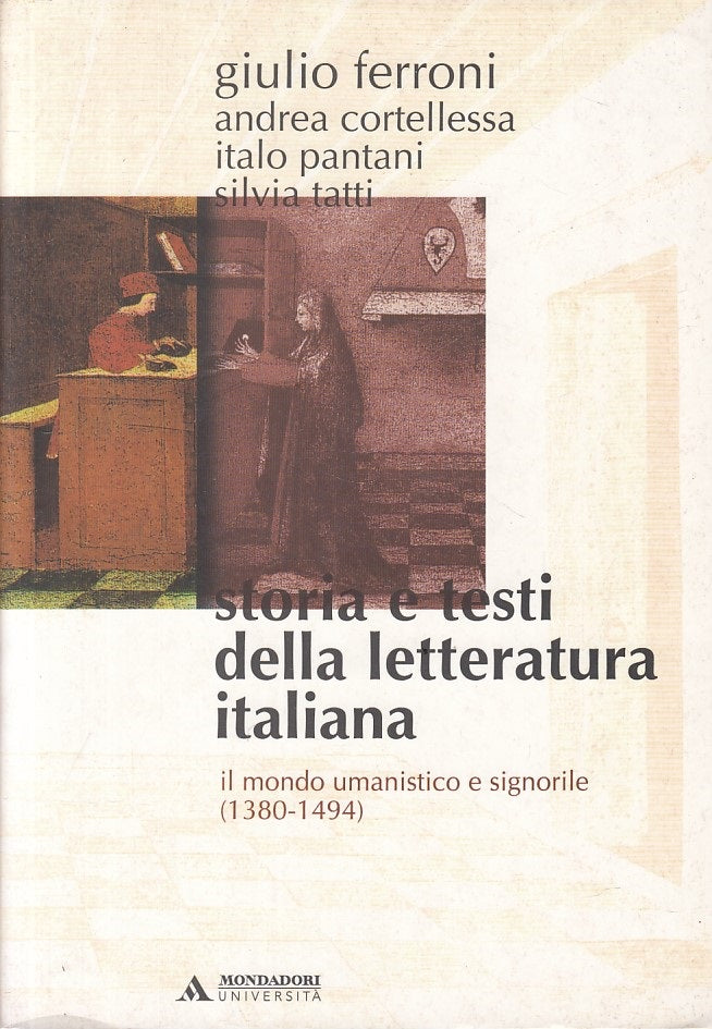 LS- STORIA TESTI LETTERATURA MONDO UMANISTICO -- MONDADORI --- 2002 - B - YFS492