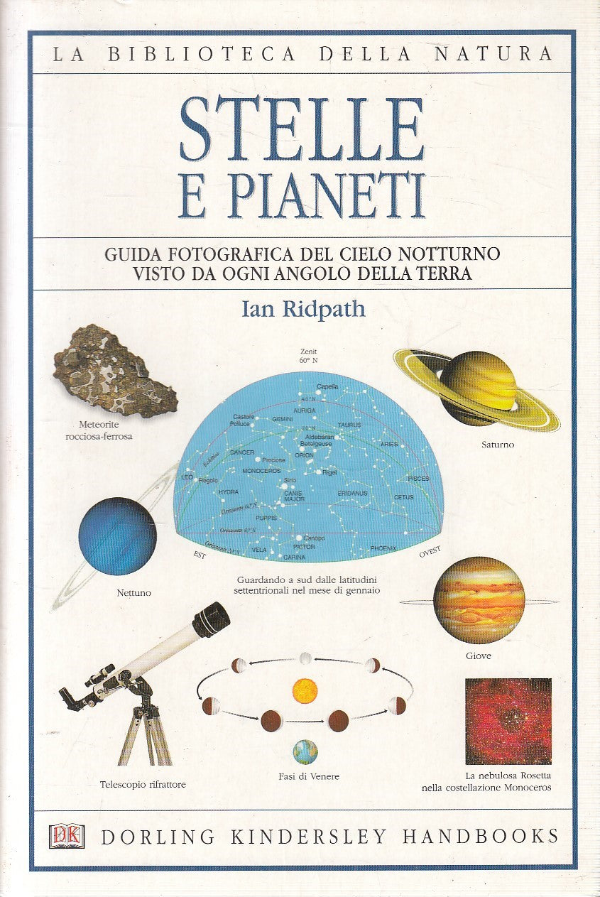 LN2- BIBLIOTECA NATURA 16 STELLE E PIANETI GUIDA - RIDPATH - DK - B - JXS271