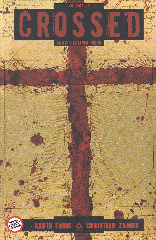 FV- CROSSED VOLUME 10 LA SOTTILE LINEA ROSSA - GARTH ENNIS- PANINI- 2018- B- VVX