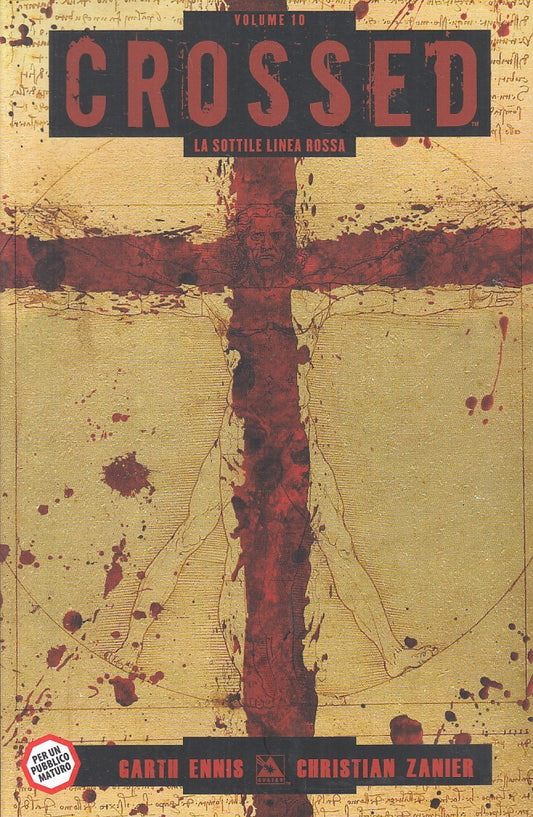FV- CROSSED VOLUME 10 LA SOTTILE LINEA ROSSA - GARTH ENNIS- PANINI- 2018- B- VVX