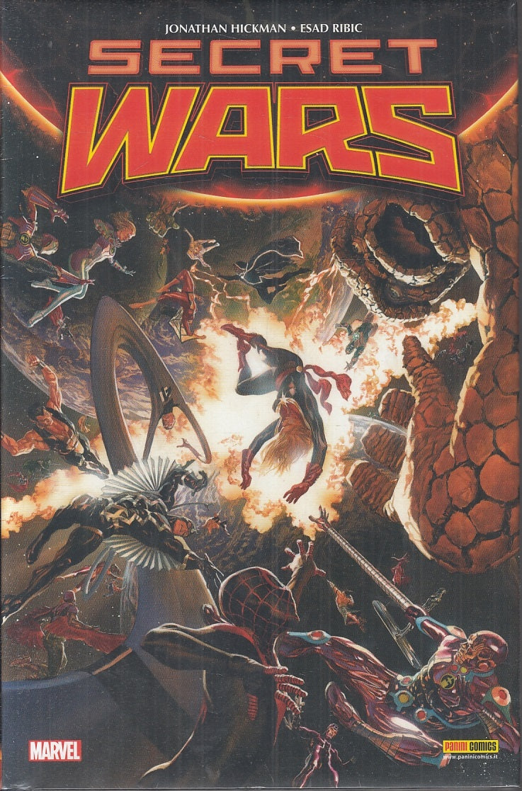 LB- SECRET WARS MARVEL OMNIBUS RARO - HICKMAN RIBIC - PANINI - 2017 - CS - VGX