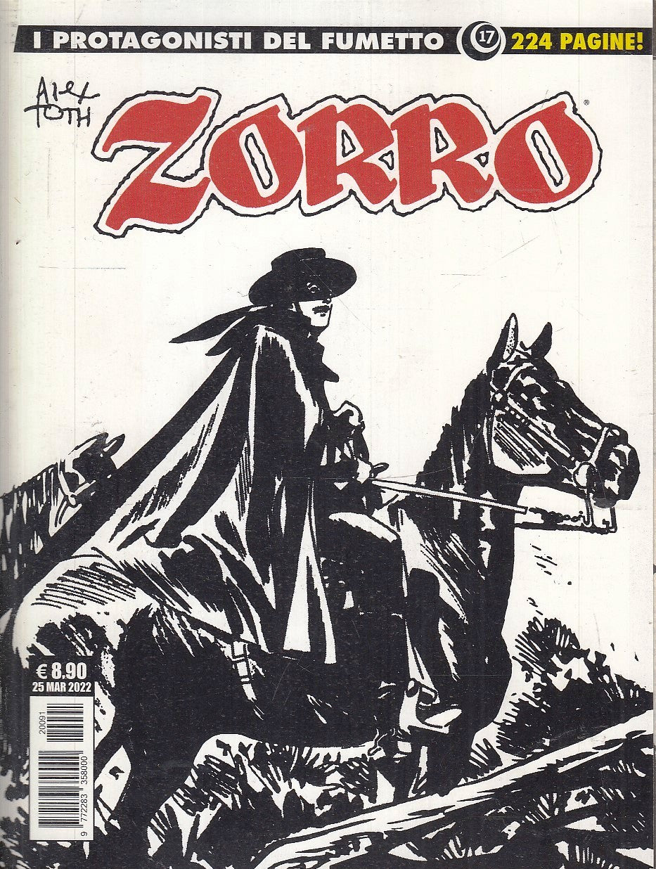 FZ- I PROTAGONISTI DEL FUMETTO N.17 ZORRO - ALEX TOTH - COSMO - 2022 - B - M25