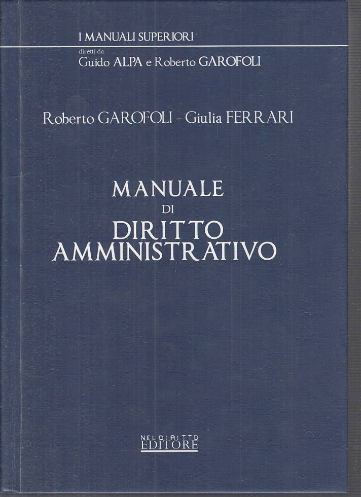 LZ- MANUALE DI DIRITTO AMMINISTRATIVO - AA.VV.- NEL DIRITTO --- 2008 - C - YFS28