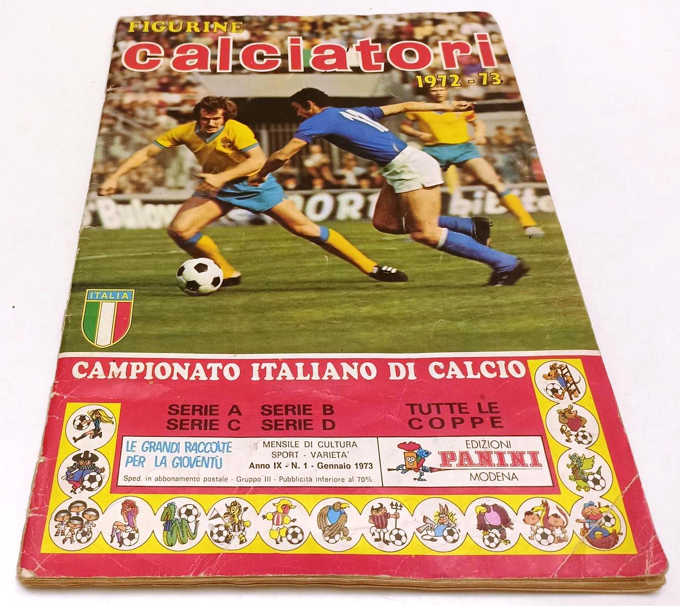 AA- ALBUM CALCIATORI PANINI 1972/73 COMPLETO -113 FIGURINE - LBM21