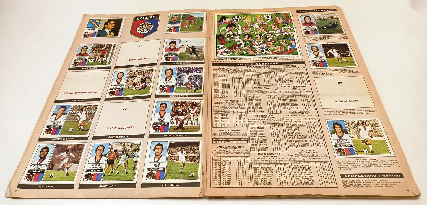 AA- ALBUM CALCIATORI PANINI 1972/73 COMPLETO -113 FIGURINE - LBM21