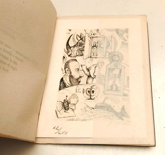 LN- AGLI AMICI 1 poesia ANTONIO CARLESI litografia POSSENTI- PANDA- 1985-XFS141B