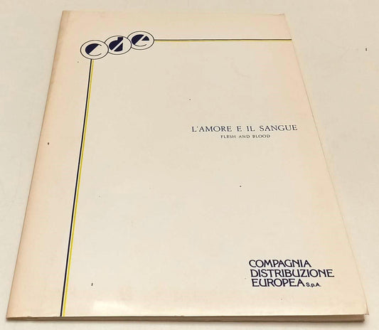 LW- CARTELLA STAMPA FILM L'AMORE E IL SANGUE FLASH AND BLOOD - RVSa416