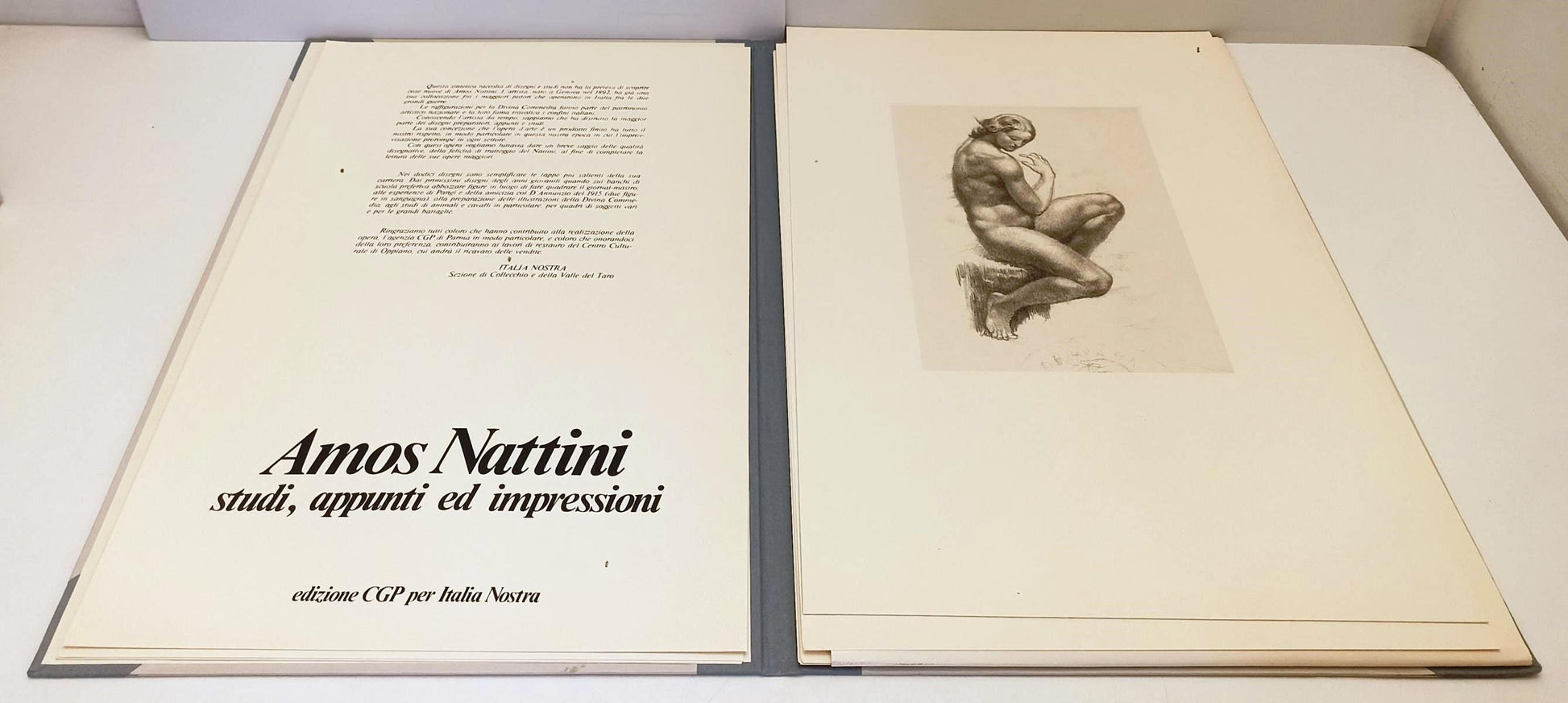 LT- AMOS NATTINI STUDI APPUNTI ED IMPRESSIONI 12 DISEGNI- CGP ITALIA NOSTRA- ZFS