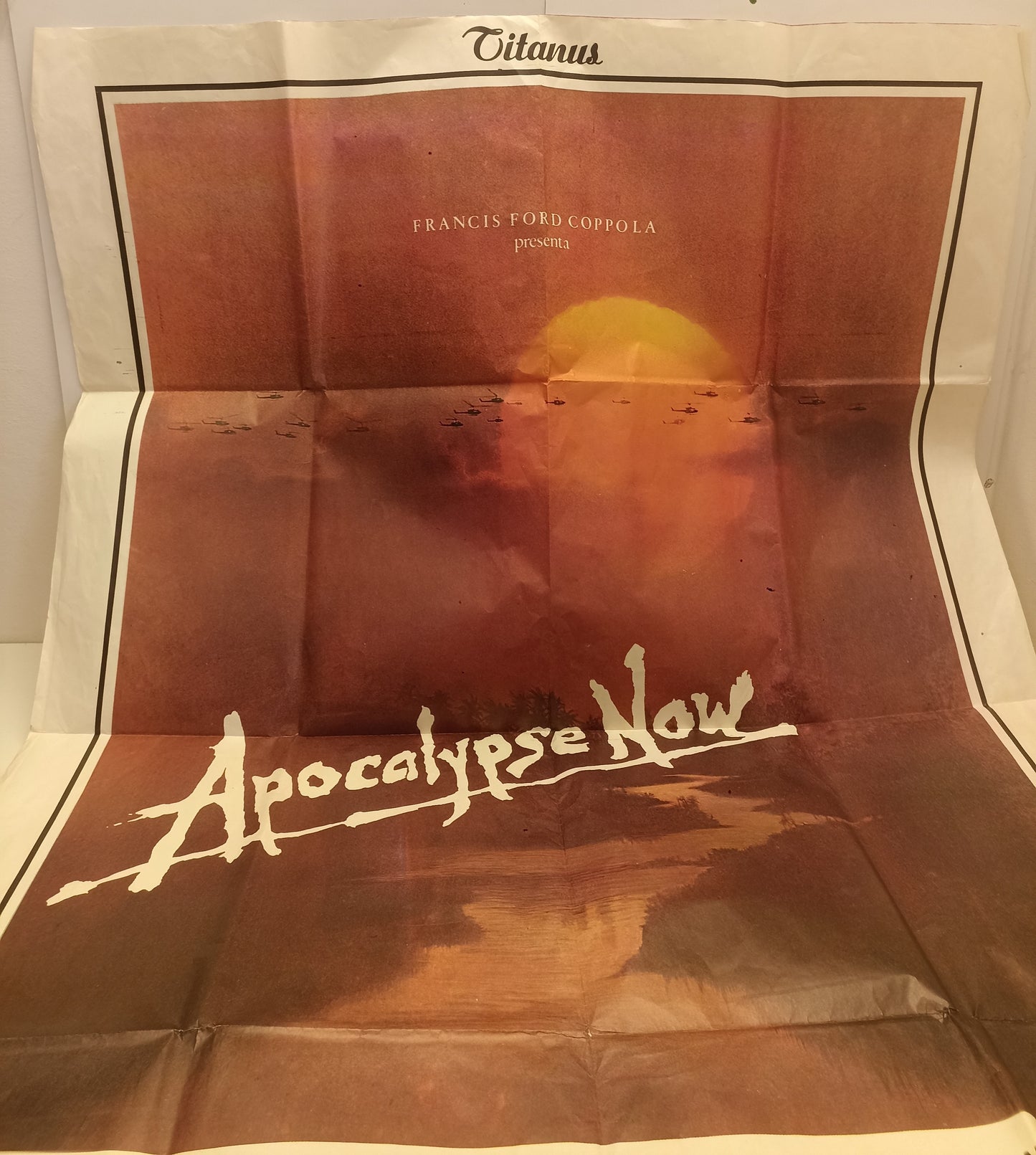 CV- MANIFESTO ORIGINALE CINEMA APOCALYPSE NOW - COPPOLA - TITANS 1979 - RVSa505