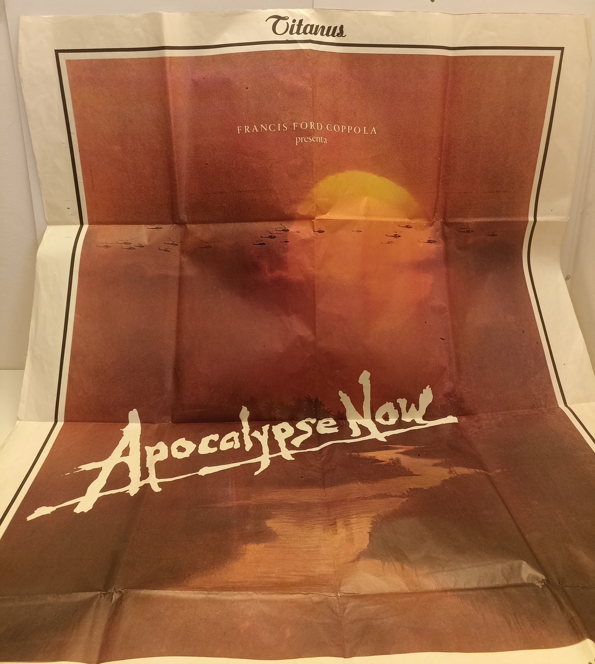 CV- MANIFESTO ORIGINALE CINEMA APOCALYPSE NOW - COPPOLA - TITANS 1979 - RVSa505