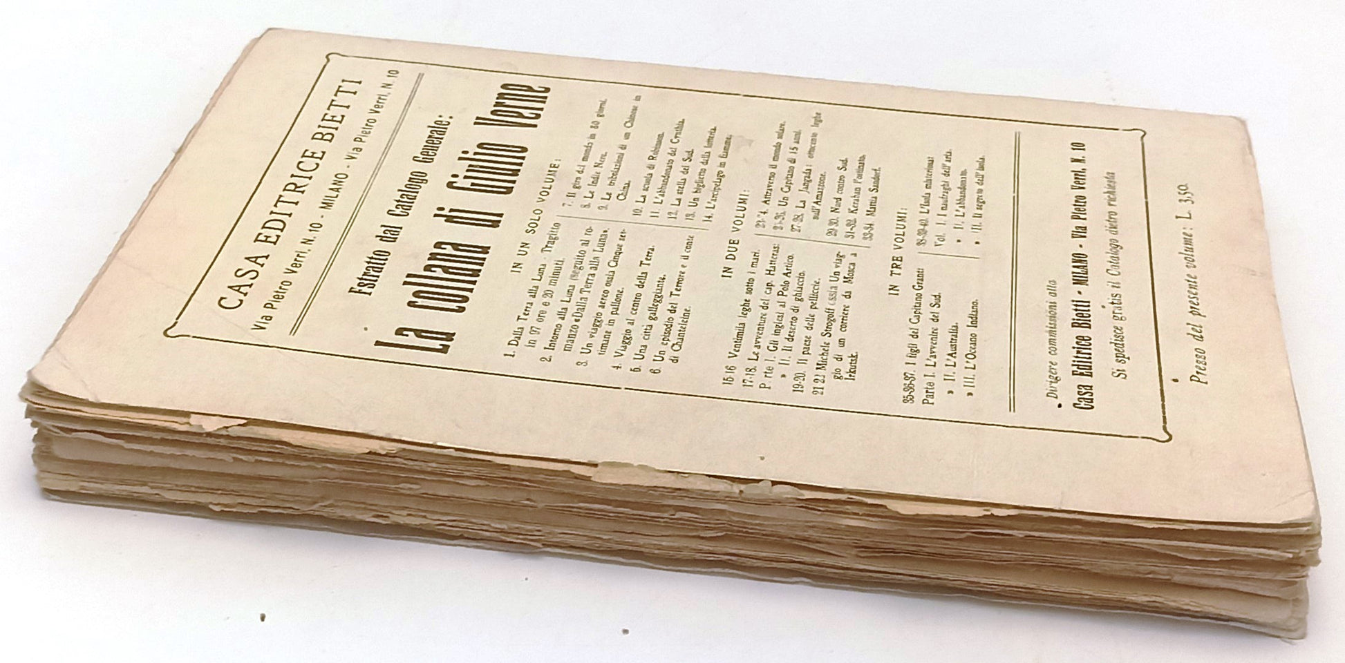 LB- L'ARCIPELAGO IN FIAMME - G. VERNE - BIETTI ---- B - XFS130