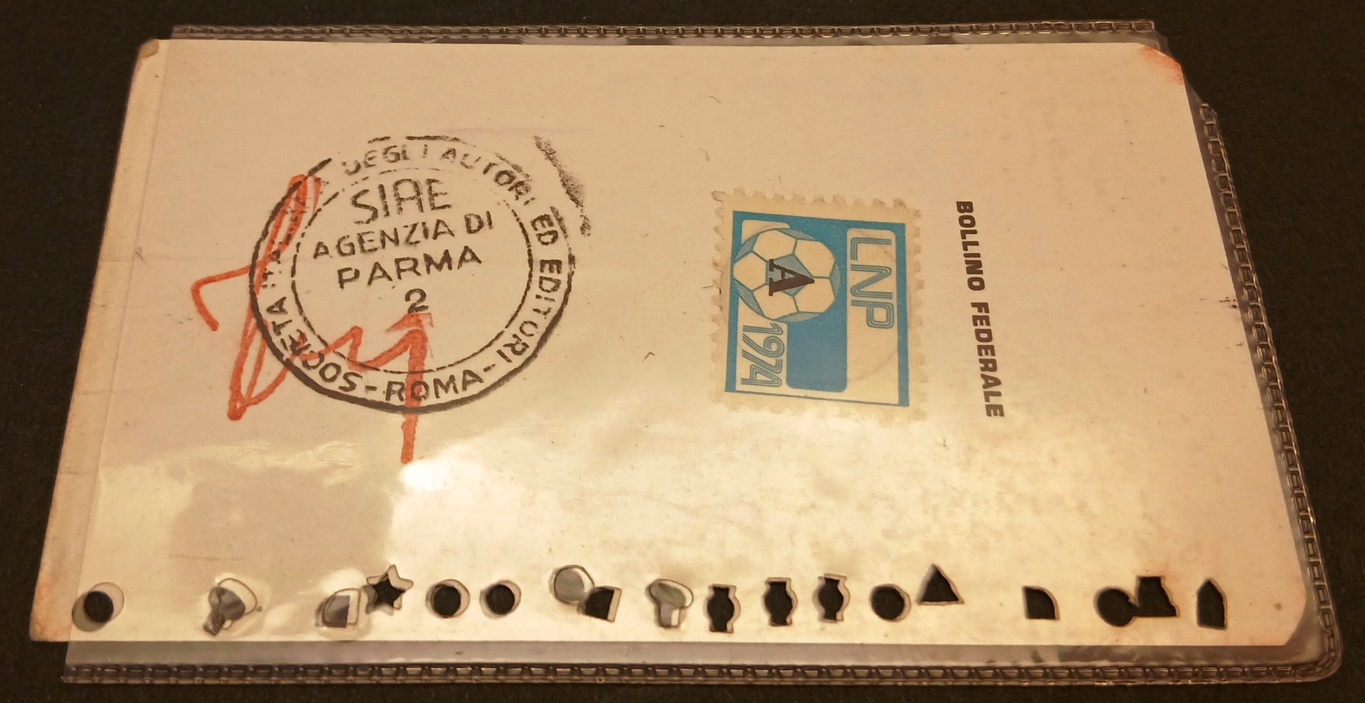CV- Tessera abbonamento ragazzi Parma Campionato Serie B 1973-1974 - RVSz155