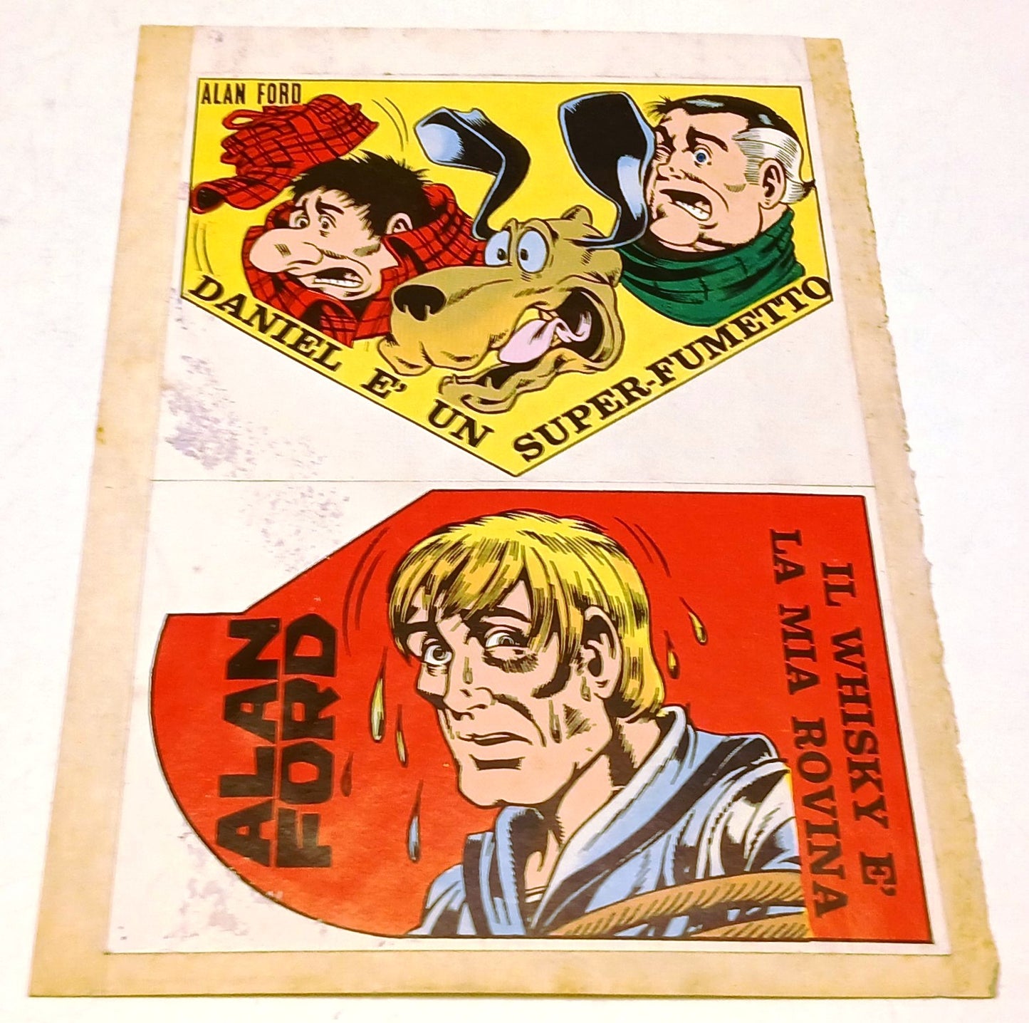 CV- Adesivo Alan Ford allegato al numero 76 - Magnus  Bunker - Corno - RVSz116